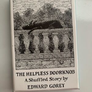 Edward Gorey "The Helpless Doorknob: A Shuffled Story" card deck